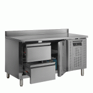 Refroidisseur de comptoir 1 porte 2 tiroirs GN1/1 SS304 - 272 L | Tefcold - CK7220_2