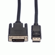 Roline câble displayport dp m - dvi m, lsoh, noir, 1,5 m_2