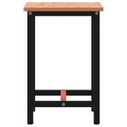 Vidaxl établi 80x55x81,5 cm bois massif de hêtre et métal 3188903_2