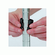 Étagère métal chromé 5 tablettes 90 cm_2