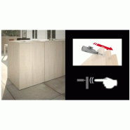 Armoire bibliothèque avec 2 portes poussoir - 3 étagères - hauteur 196 cm (4 largeurs au choix) So Madrid_2