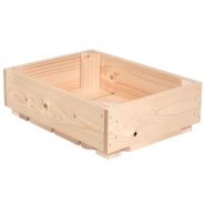 L1 - Caisses en bois Simply A Box - L36 x H11 x P27 cm - Bois brut ou 6 coloris de lasure à l'eau_2