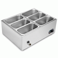 Chauffe-plat professionnel 850W pour plats chauds et desserts