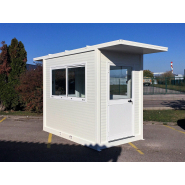 Guérite modulaire avec auvent - Poste de garde traversant_2