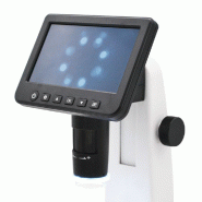Microscope vidéo LCD avec polarisateur - Grossissement x10 à x300 - Écran 5 pouces IPS - Référence : MCX300_2