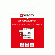 SKROSS PRO Light White Adaptateur de voyage , monde_2