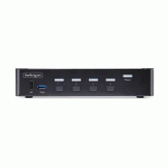 Switch KVM DisplayPort 4 Ports - 8K 60H/4K 144Hz, àÉcran Unique, DisplayPort 1.4, 2 Ports USB 3.0, 4x_2