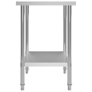 Vidaxl table de travail de cuisine 80x60x85 cm acier inoxydable 51186_2