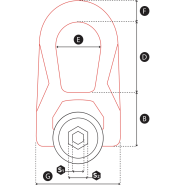 Anneau de levage à double articulation - CODIPRO DSR - REF : 41050 - Rotation de charges - 0,1t à 9t_2