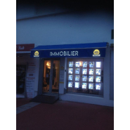 Enseigne Lambrequin lumineux à Led - Blanc, Lettres_2