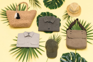 Panier shopping avec anses tressées - Réf: KI5226 - fibre de papier et doublure en polyester recyclé_2