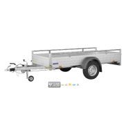 Remorque freinée aluminium - MCALU - DW150 - 1 essieu - PTAC : 1500 Kg - 255 x 153 cm - Saris_2