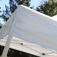Tente pliante professionnelle 3x3m - Aluminium 40mm - Toile 300g/m² imperméable - Blanche_2