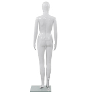Vidaxl mannequin femme corps complet base verre blanc brillant 175 cm 142928_2