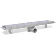 Vidaxl drain de douche linéaire 630x140 mm acier inoxydable 142190_2