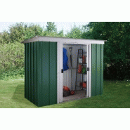 Abri de jardin en métal 84gpz - Surface 2,84 m² - Hauteur 174 cm - Couleur verte_2