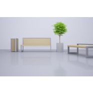 03.052.03.Sc - Poubelle publique Altus avec cendrier intégré - Zano - 55L - Métal et bois_2