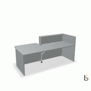 Banque d'accueil TERA avec accès PMR par MDD - 246, Droite, Gris aluminium_3