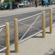 Barrière de ville bois et acier galvanisé_2