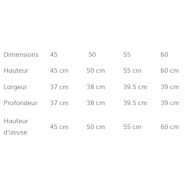 Tabouret H - tabouret de restaurant Tolix - hauteur 55 cm - réf. 3508 - empilable et esthétique industrielle_2