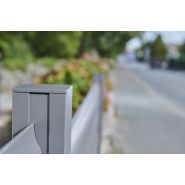 Clôture brise-vue en aluminium Diablo avec lames ajustables