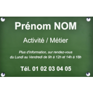 Plaque d'entreprise en aluminium - Résistante, premium et moderne - Épaisseur 1.5mm_2