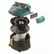 Aspirateur professionnel poussière - V-CAN-16 - Filtration 3 niveaux - Compact et ergonomique_2