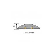 Easyfast 75 NJ - Ralentisseur de vitesse modulable - CPN Industries Viso - 500 x 300 x 70 mm - Caoutchouc vulcanisé et résistant aux UV_2