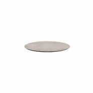 Infinity table de bistrot avec piètement blanc + plateau HPL Moonstone Ø70 cm_2