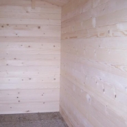 251 - Abri de jardin en bois massif 12,3m² - madriers 42mm - toiture en bois massif - porte double semi-vitrée_2