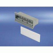 Poignée statique SCHROFF en plastique en forme de trapèze, gris, 12 CV_2