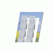 Présentoir mobile / chevalet 1 face fixe en métal - 10 cases Format 21x30V ou 21x30H_2