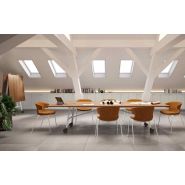 Table Serenity - plateau rabattable, roulettes, finitions personnalisables - idéale pour bureaux et espaces de réunion_2