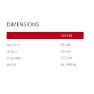 Brno 133133 - Jardinières en béton sablé ou peint - Komserwis - Hauteur 65 cm_2