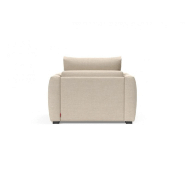 Fauteuil design convertible avec accoudoirs - COSIAL Innovation Living - Tissu Phobos Latte - Lit 80x202 cm_2