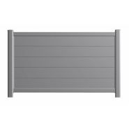 Nametil - clôture en aluminium - roy - hauteur 883 mm - lames horizontales larges - sur-mesure disponible_2
