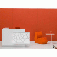 Banque d'accueil d'angle Organic avec éclairage - MDD - Gauche_3