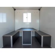 Bauwagen 15 42 22 - Remorque fourgon chantier Humbaur - 5.64m - 6 personnes - Parois sandwich_2