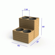Expositeur fleur - Présentoir pour fleurs avec pots - Montage facile et plusieurs couleurs_3