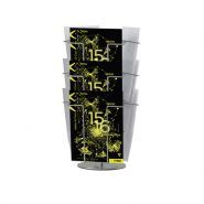 Tourniquet brochures 9 cases A4 comptoir - Métallique finition époxy gris alu - Réf.22351158_2