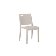 Chaise empilable avec assise et dossier grainés - SUNRISE - Polypropylène anti-UV - Plusieurs coloris_2