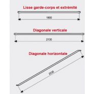 Échafaudage-cadre basculeurs H - Condor - lisse et diagonale en acier S235JR_2