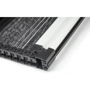 Moustiquaire plissée - Mosquituria - système horizontal avec tissu en polypropylène noir_2