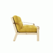 BANQUETTE FUTON POETRY EN PIN MASSIF COLORIS MIEL COUCHAGE 130 X 190 CM._2