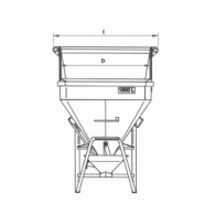 Benne à tuyau couchée avec boucles latérales de levage - TIC PF 1500L - Palonnier intégré pour plus de sécurité_2