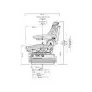 Siège de tracteur - Grammer AG - Maximo Professional tissu agri - course de la suspension : 100 mm - 56081_2
