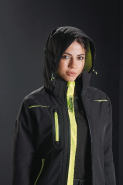 Veste softshell Space femme - Réf: UPFU187L - Imperméable, respirante et coupe-vent avec capuche réglable_2