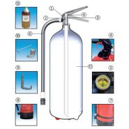 FS6-JF - Extincteur portatif pressurisé à eau additivée - Aluminium - 6L - Certifié PED, MED et NF-EN3_2