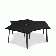 Bureau bench 3 personnes Ogi A - MDD. - Anthracite, Noir_2