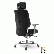 Fauteuil ergonomique Azkar en tissu - Sokoa - Noir_2